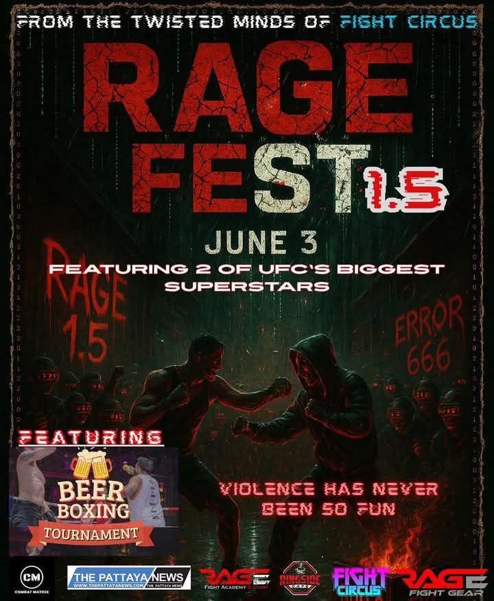 UFC, Jorge Masvidal, Rage Fest, พัทยา, 3 มิถุนายน