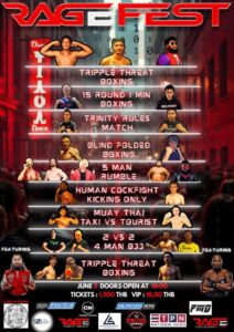 RageFest, Rage Fight Academy, UFC, Fight Fans, วันนี้, การ์ดต่อสู้เต็มรูปแบบ