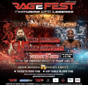 Rage Fest, UFC, Yoel Romero, Jorge Masvidal, พัทยา